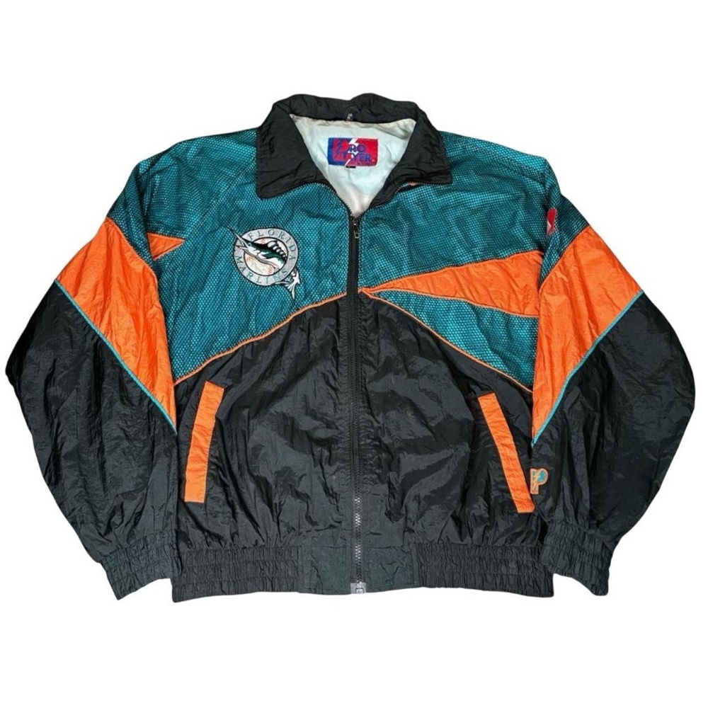 Vintage Florida Marlins Pro Player MLB Baseball Windbreaker Jacket